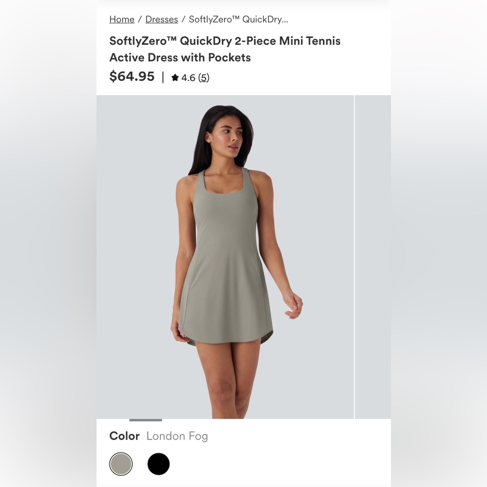 NWT Halara SoftlyZero Active Dress